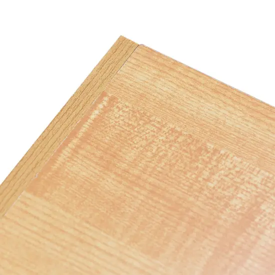 Modern Floor Standing 2 Drawers Nightstand with Wooden Legs and Golden Knob Natural {6}