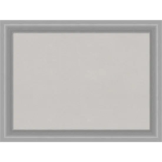 Peak Polished Nickel Narrow Framed Corkboard, Grey Cork {1}