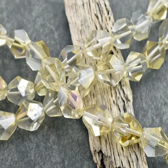 *12* 16x14mm Crystal Celsian Gem Cut Bicone Beads {2}