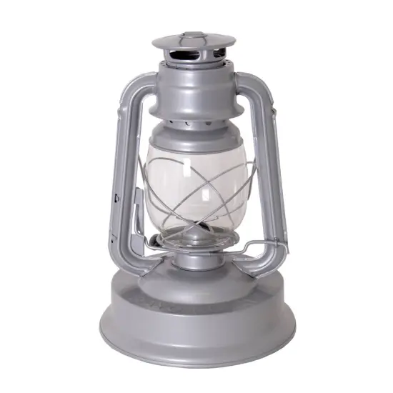 Rayo Royal Kerosene Lantern Hurricane Indoor/Outdoor Lamp, 11.5 inch, Galvanized Steel, Silver {1}