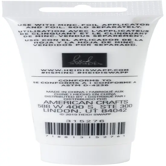 Heidi Swapp Minc Texture Paste 3oz-White {2}