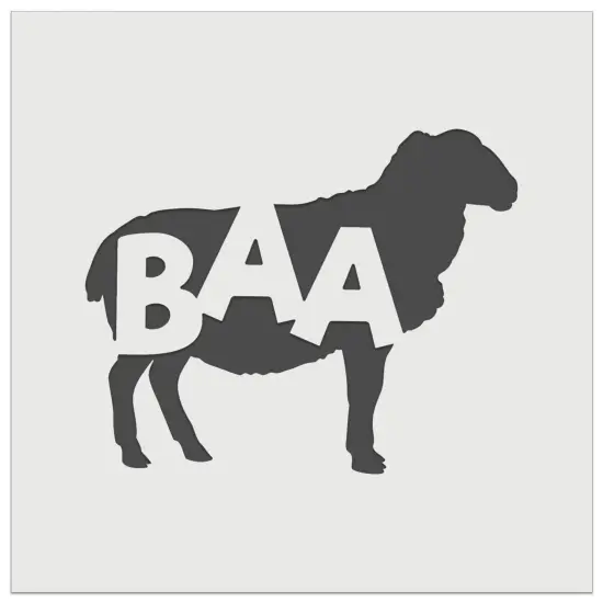 Sheep Baa Farm Animal Wall Cookie DIY Craft Reusable Stencil {7}