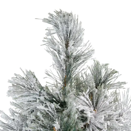 Northlight 4.5' Flocked Black Spruce Artificial Christmas Tree - Unlit {4}