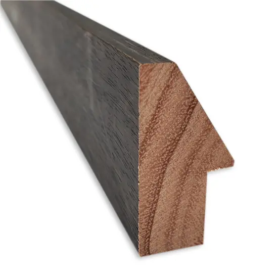 Hardwood Wedge Wood Framed Corkboard, Natural Cork Chocolate {2}