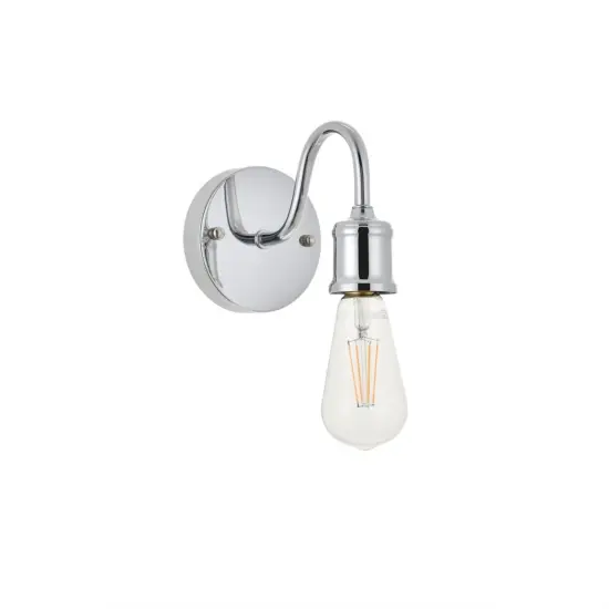 Serif 1 light chrome Wall Sconce {3}