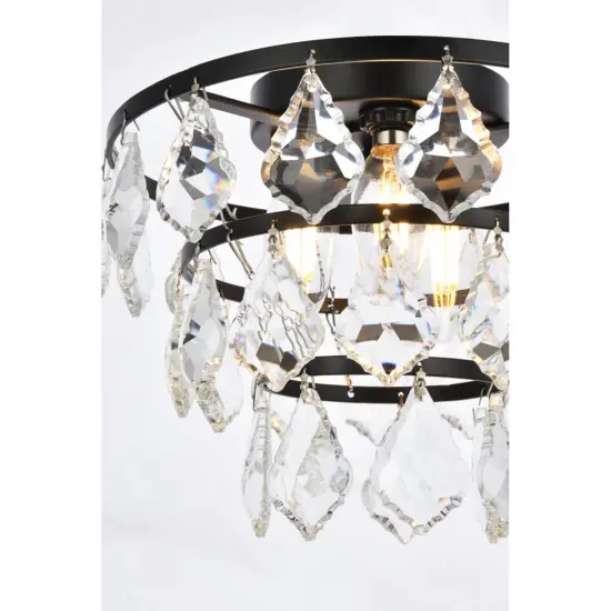 Ella 10 inch flush mount in black {5}