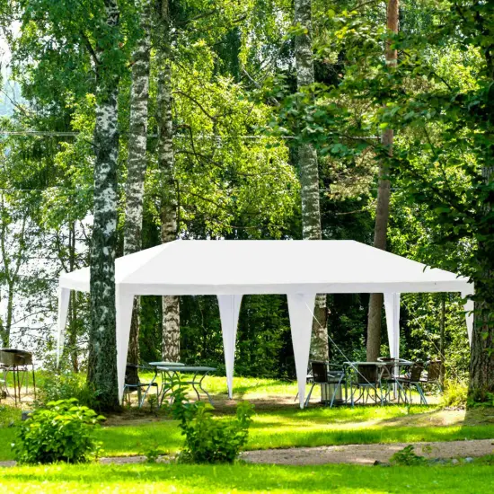 10 x 20 Feet Outdoor Party Wedding Canopy Tent with Removable Walls and Carry Bag {6}