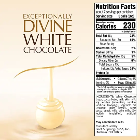 TRUFFLES,WHITE CHOC,BAG 5.1 oz (Case of 6) {3}