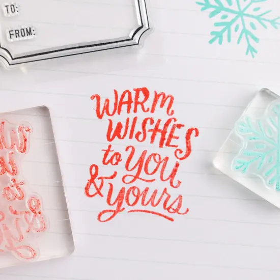 Mittens & Mistletoe Acrylic Clear Stamps 8/Pkg {5}