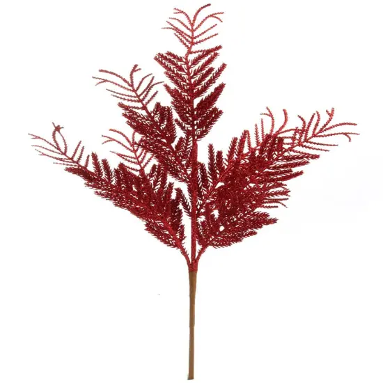 20" Red GLITTER FIR SPRAY20 Pieces {1}