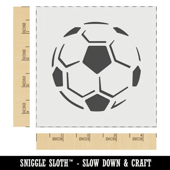 Soccer Ball Sports Wall Cookie DIY Craft Reusable Stencil {7}