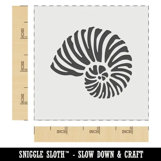 Nautilus Beach Sea Shell Wall Cookie DIY Craft Reusable Stencil {6}