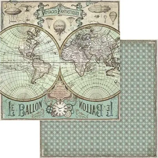 Stamperia Double-Sided Paper Pad 8"X8" 10/Pkg-Voyages Fantastiques, 10 Designs/1 Each {6}