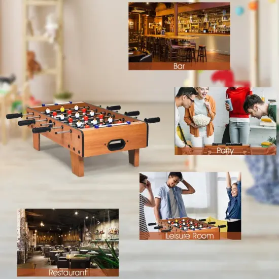27 Inch Foosball Table Mini Tabletop Soccer Game {6}