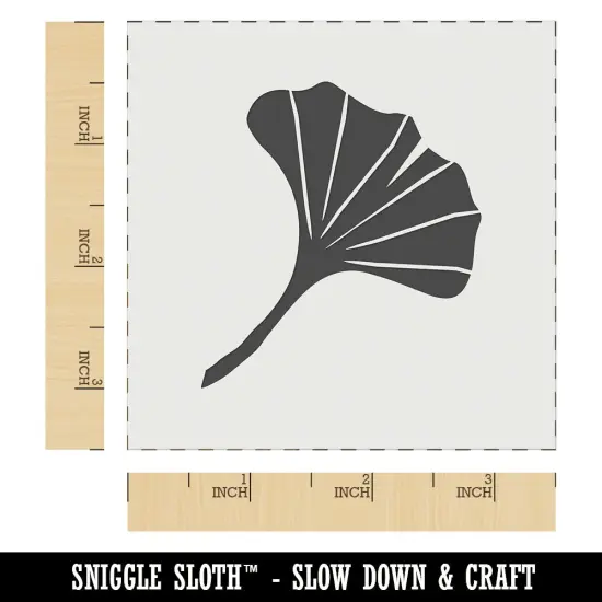 Ginkgo Leaf Wall Cookie DIY Craft Reusable Stencil {6}