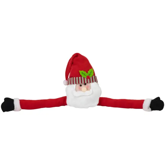 Northlight 27" Plush Santa Claus Christmas Tree Topper, Unlit Red {6}