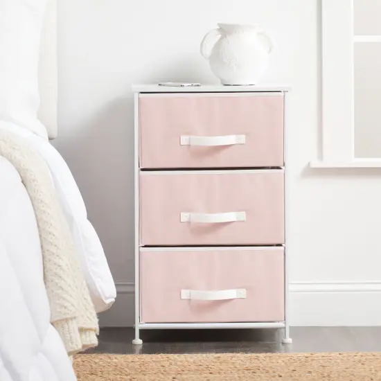 mDesign Storage Dresser Tower Furniture Unit with 3 Drawers {2}