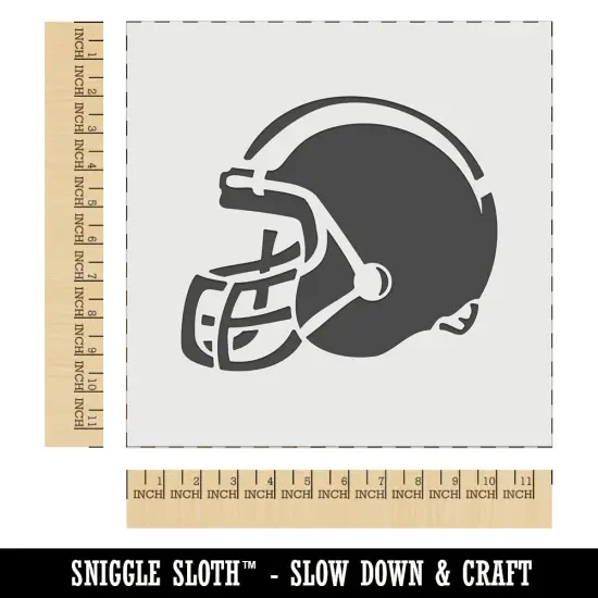 American Football Helmet Sports Wall Cookie DIY Craft Reusable Stencil {1}