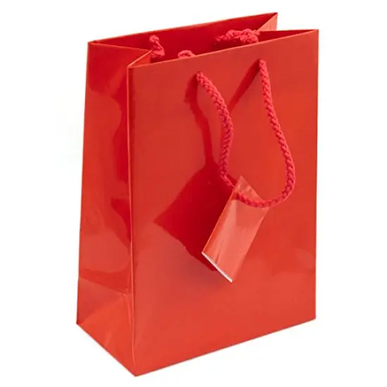 Gift Bag Medium Glossy Red (Package of 20) {1}