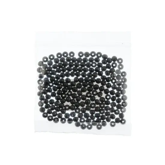 John Bead 4mm Round Natural Bone Beads, 200pcs Black {2}