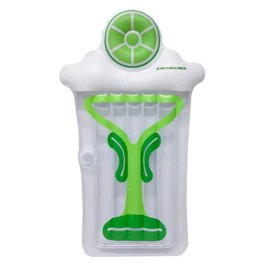 Swim Central Inflatable Margarita Swimming Pool Float - 74" - Green and White {1}