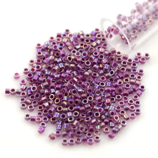 Miyuki Delica Seed Bead 11/0 Transparent Wine AB {1}