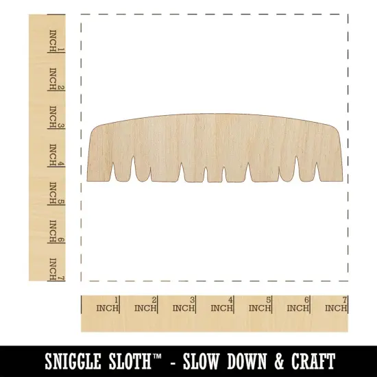 Painter's Brush Mustache Moustache Silhouette Unfinished Wood Shape Piece Cutout for DIY Craft Projects {1}