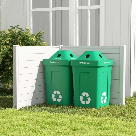 Costway 48"L x 37.5"H Air Conditioner Fence with 3 Ground Stakes Black/White {4}