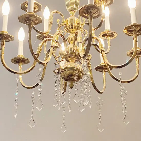 Wrapables Acrylic Hanging Crystal Bead Strands for Chandeliers, Garlands, Wedding Decorations, Christmas Tree Ornaments (20pcs) Maple Leaf {4}