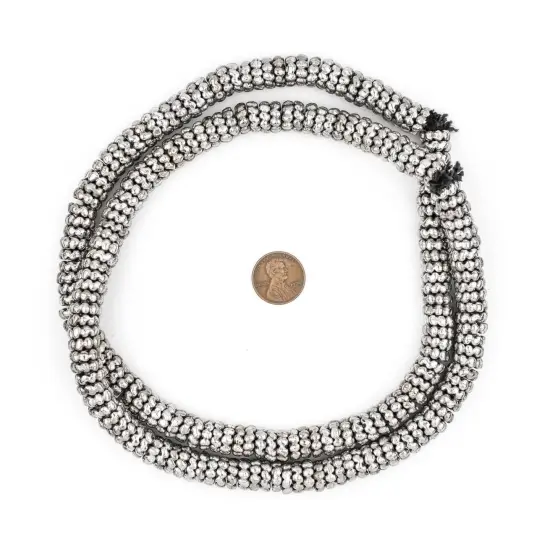 The Bead Chest Silver Aja Flower Beads (11mm) {2}