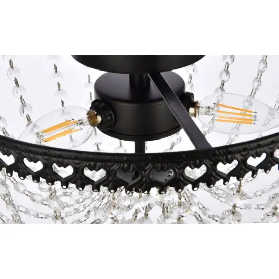 Kylie 12 inch flush mount in black {6}