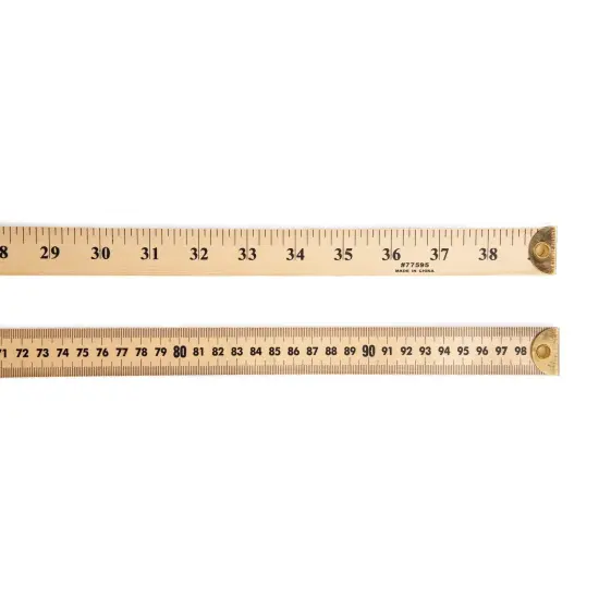 Meter Stick Ruler with Metal End, Pack of 6 {1}