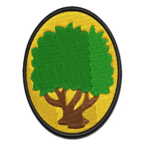Bush Shrub Garden Forest Plant Multi-Color Embroidered Iron-On or Hook & Loop Patch Applique {1}