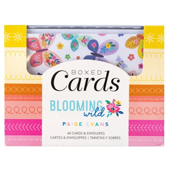 Paige Evans A2 Cards W/Envelopes (4.375"X5.75") 40/Box-Blooming Wild {1}