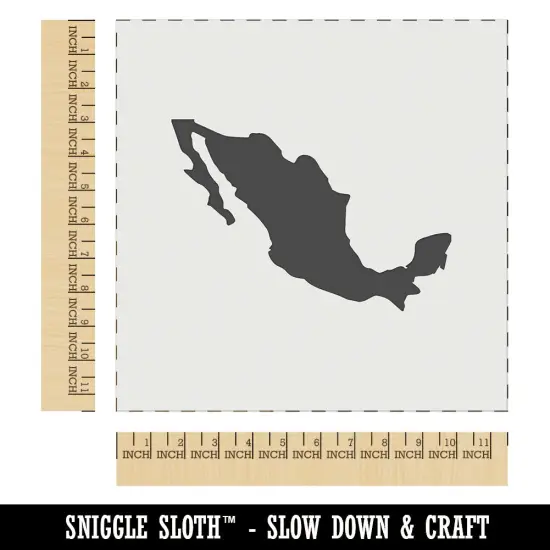Mexico Country Solid Wall Cookie DIY Craft Reusable Stencil {1}