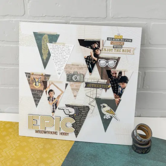 American Crafts Cedar House Washi Tape 8/Pkg-Foil {4}