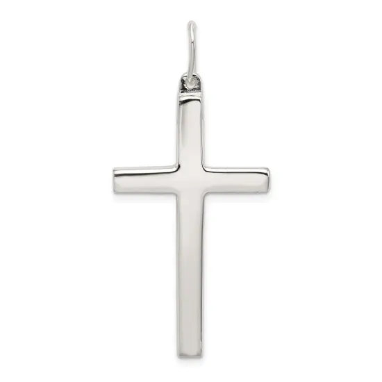 Sterling Silver Cross Pendant Jewerly 82.3mm x 38.3mm {1}
