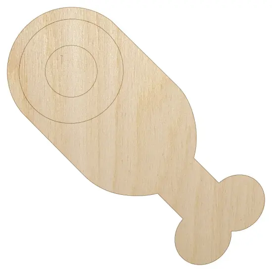 Leg of Lamb Beef Ham Meat Unfinished Wood Shape Piece Cutout for DIY Craft Projects {7}
