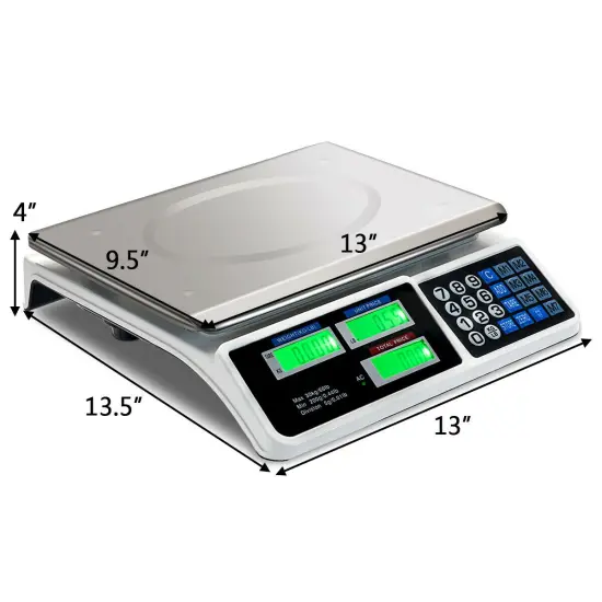 66Lbs Digital Weight Scale Price Computing Retail Count Scale Food Meat Scales {3}