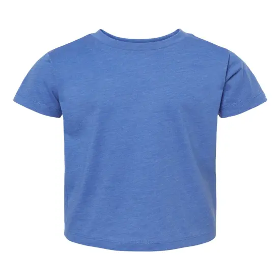 BELLA + CANVAS&reg; Toddler Jersey Crewneck Short Sleeve T-Shirt Heather navy {4}