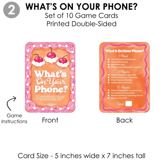 Big Dot of Happiness Hot Girl Bday - 4 Vintage Cake Birthday Party Games - 10 Cards Each - Gamerific Bundle {6}