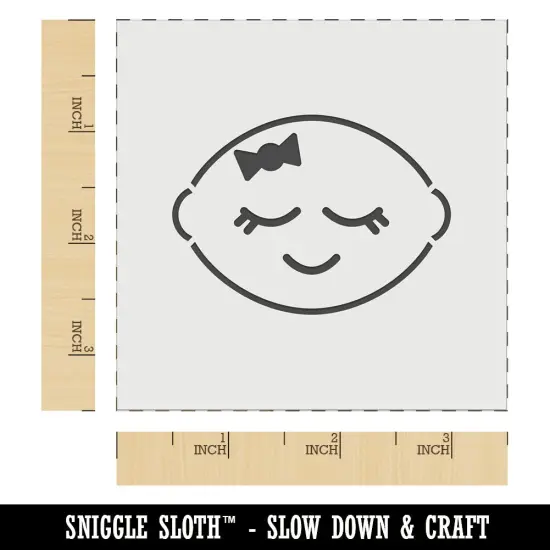 Sleeping Lemon Wall Cookie DIY Craft Reusable Stencil {5}