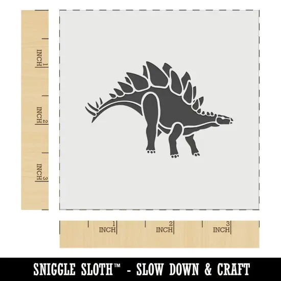 Stegosaurus Dinosaur Wall Cookie DIY Craft Reusable Stencil {6}