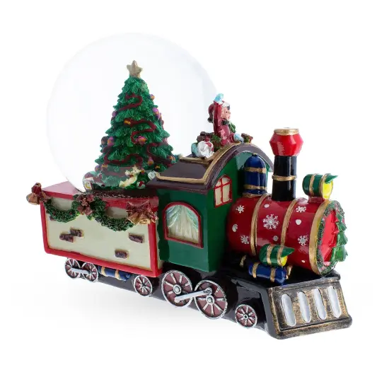 Children Riding Train Musical Water Snow Globe {4}