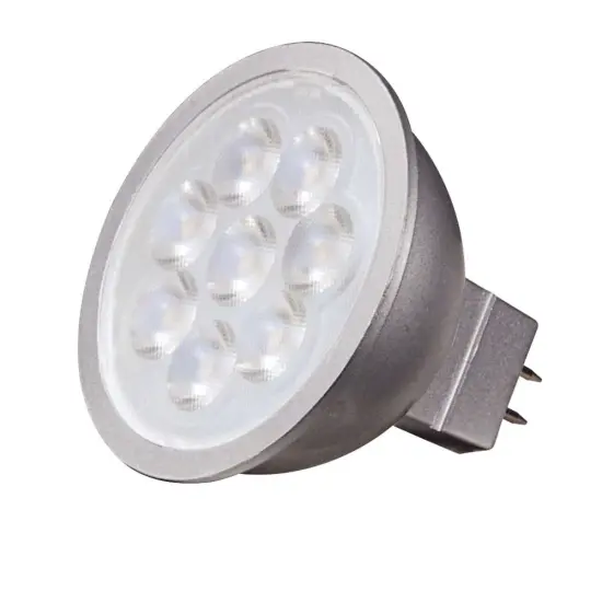 Satco 6.5w LED MR16 LED 3000K 40 deg. beam spread GU5.3 base 12 volt AC/DC Carded {1}
