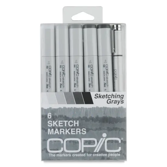 Copic Sketch Marker Set - Sketching Grays, Set of 6 {1}