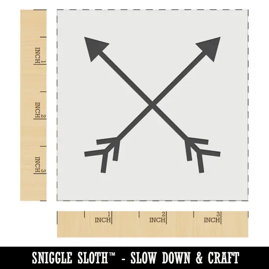 Crossed Arrows Wall Cookie DIY Craft Reusable Stencil {5}