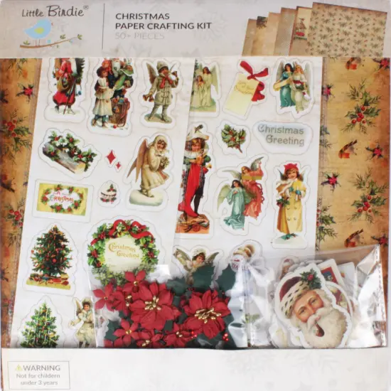 Little Birdie Christmas 12"x12" Paper Crafting Kit-Joyful Celebration {1}