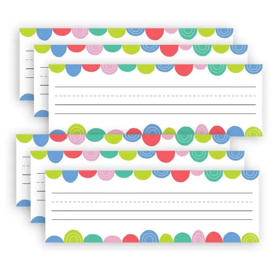 Rainbow Drops Name Plates, 9-1/2" x 3-1/4", 36 Per Pack, 6 Packs {1}