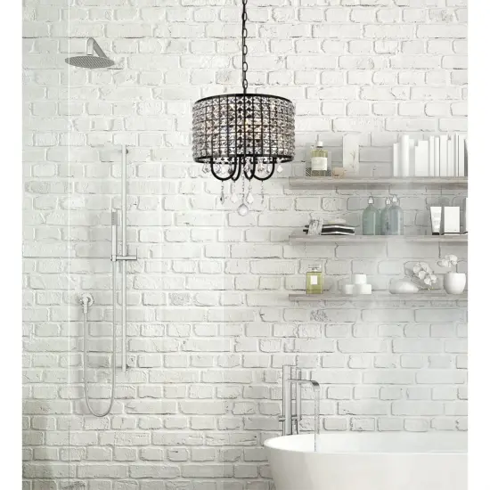 Elise 14 inch pendant in black {2}